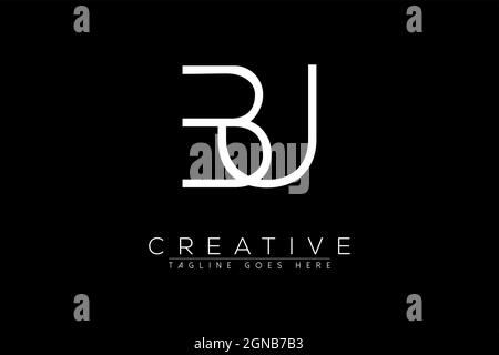 Letter bu, ub, b, u, Abstract initial monogram letter alphabet logo design Stock Vector