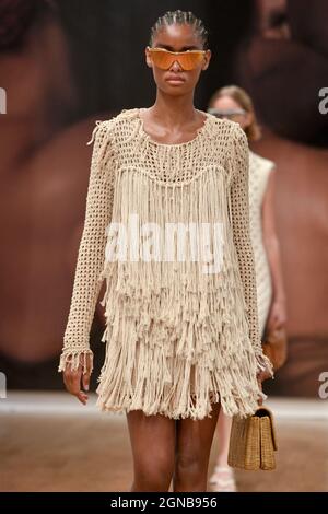 Model walks on the runway during the Emilio Pucci Fashion show during Milan  Fashion Week Spring Summer 2019 held in Milan, Italy on September 20, 2018.  (Photo by Jonas Gustavsson/Sipa USA Stock