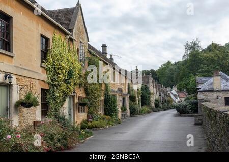 Manor House Hotel Cottages, Castle Combe, Cotswolds, Wiltshire, England, UK Stock Photo