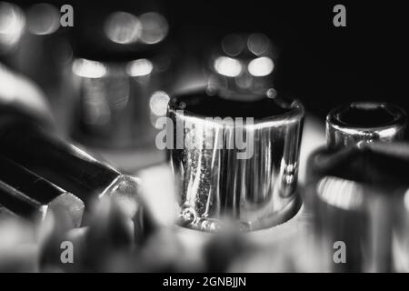 Selective focus shot of a new socket head n a toolbox Stock Photo