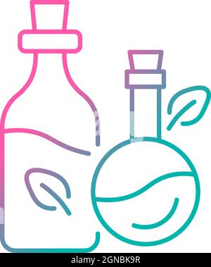 Massage oil gradient linear vector icon Stock Vector
