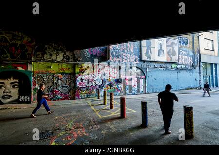 The Vault Tunnel Under Waterloo Station. London. England. UK Stock ...