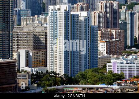 Tung Wui Estate (東匯邨) in Kowloon, Hong Kong Stock Photo