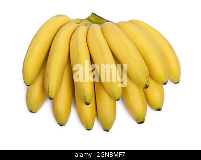Bunch of bananas isolated over white background Stock Photo