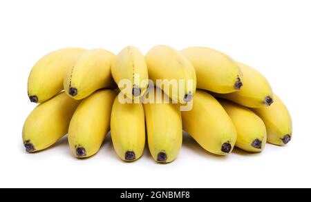Bunch of bananas isolated on the white background Stock Photo