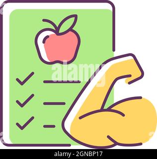 Health RGB color icon Stock Vector
