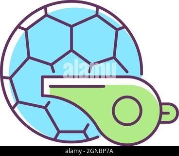 Physical training RGB color icon Stock Vector