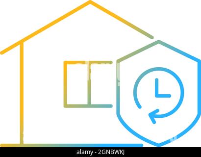 Durability gradient linear vector icon Stock Vector