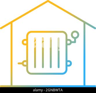 Required heating gradient linear vector icon Stock Vector