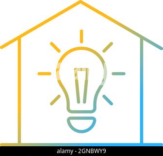Lighting gradient linear vector icon Stock Vector