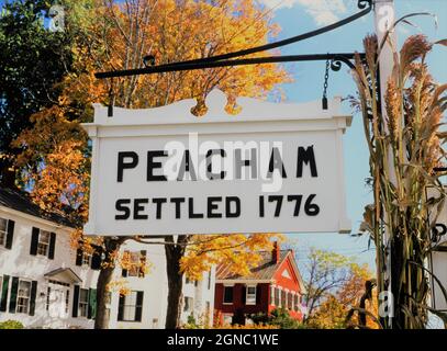 Peacham, Vermont in autumn
