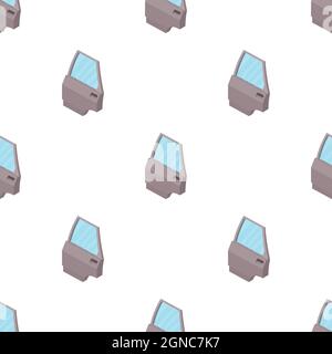 Door from car pattern seamless background texture repeat wallpaper geometric vector Stock Vector