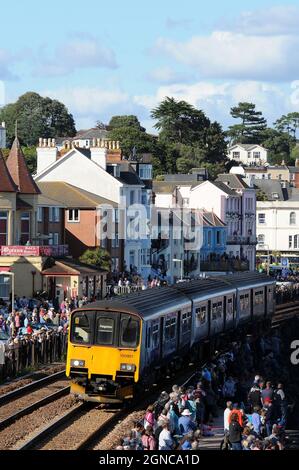 150927 west-bound at Dawlish. Stock Photo