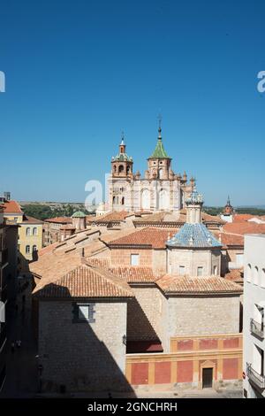 Mudejar roof of the Cathedral TERUEL CITY Aragon region SPAIN Stock ...