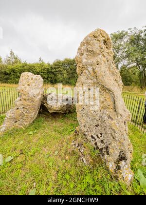 The Rollright Stones in Oxfordshire, England Stock Photo