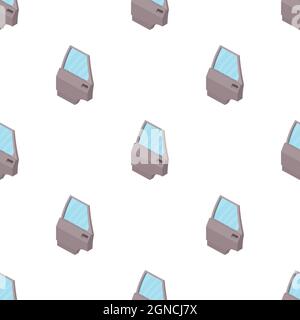 Door from car pattern seamless background texture repeat wallpaper geometric vector Stock Vector