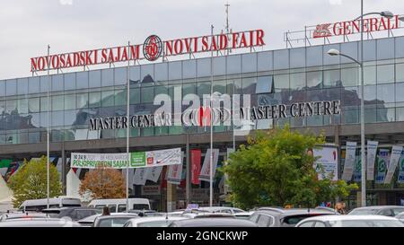 Novi Sad, Serbia - September 21, 2021: Agriculture Trade Fair Expo at Master Centre Building. Stock Photo