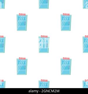 Refrigeration pattern seamless background texture repeat wallpaper geometric vector Stock Vector