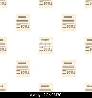 Receipt pattern seamless background texture repeat wallpaper geometric vector Stock Vector