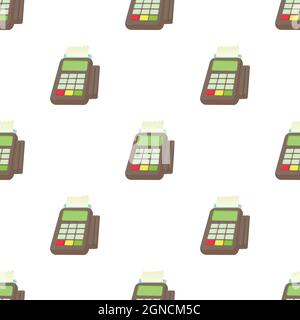 Card reader pattern seamless background texture repeat wallpaper geometric vector Stock Vector