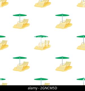 Deck chair pattern seamless background texture repeat wallpaper geometric vector Stock Vector