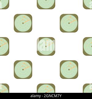Radar pattern seamless background texture repeat wallpaper geometric vector Stock Vector