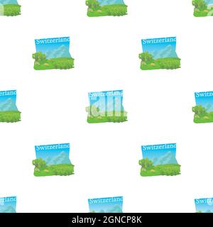 Little switzerland pattern seamless background texture repeat wallpaper geometric vector Stock Vector