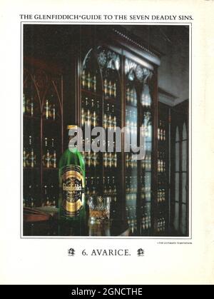 Glenfiddich Vintage 1981 GLENFIDDICH Single Pure Malt Scotch Whisky Print Ad 1 advert German 