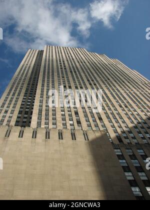 Construction of the iconic 30 Rockefeller Plaza, also known as 30 Rock ...