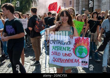 Rome, Italy 24/09/2021: Friday for Future. © Andrea Sabbadini Stock Photo