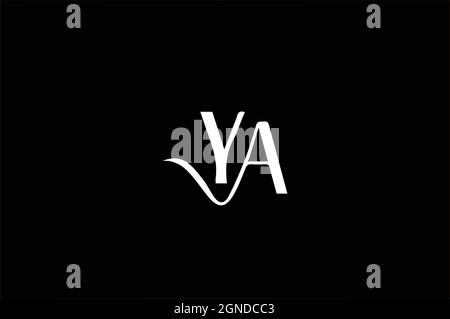 YA  OR AY INITIAL LOGO-VECTOR Stock Vector