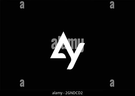 YA  OR AY INITIAL LOGO-VECTOR Stock Vector