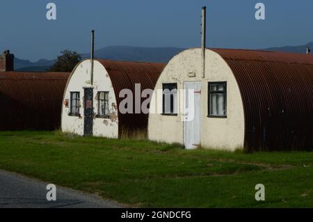 Cultybraggan WWII PoW Camp, Comrie, now in 2021, being redeveloped as a visitor attraction, as business premises and for community use Stock Photo