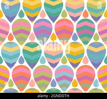 Vector vintage seamless pattern for Christmas or birthday. Retro funny pattern for holidays. Stock Vector