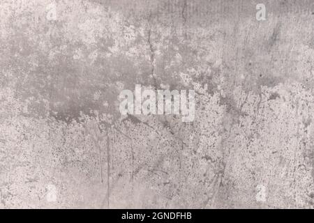 Monochrome grey grunge metal texture background with splashes and spatter Stock Photo