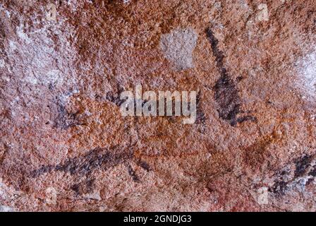 Cave of the Hands located in the southern province of Santa Cruz in the Patagonian Argentina. Stock Photo