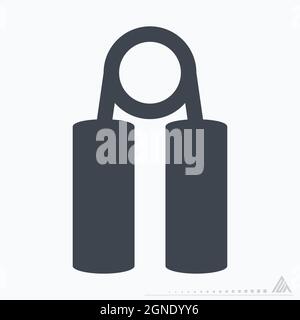 Icon Muscle Maker - Glyph Style - Simple illustration, Editable stroke, Design template vector, Good for prints, posters, advertisements, announcement Stock Vector