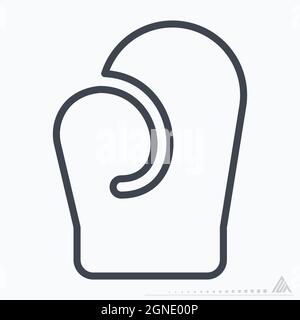 Icon Box 3 - Line Style - Simple illustration, Editable stroke, Design template vector, Good for prints, posters, advertisements, announcements, info Stock Vector