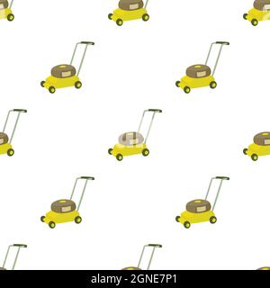 Lawnmower pattern seamless background texture repeat wallpaper geometric vector Stock Vector