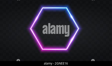 Neon frame for your design Stock Vector