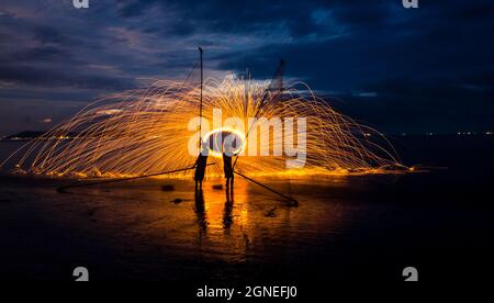 Can Gio beach in Ho Chi Minh city southern Vietnam Stock Photo