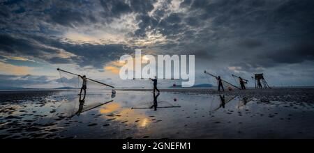 Can Gio beach in Ho Chi Minh city southern Vietnam Stock Photo