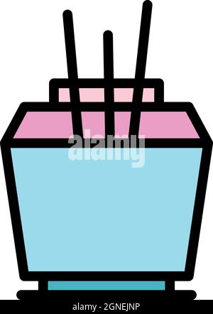 House air freshener icon. Outline house air freshener vector icon color flat isolated Stock Vector