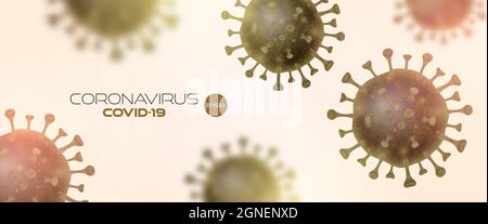 Coronavirus banner template. Vector illustration. Stock Vector