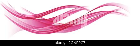 Abstract pink wave vector background. Stock Vector