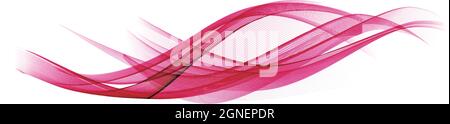 Abstract pink wave vector background. Stock Vector