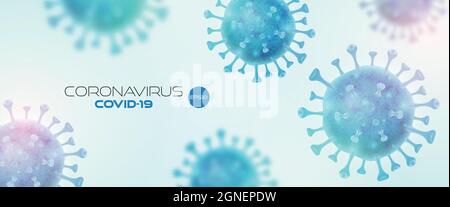 Coronavirus banner template. Vector illustration. Stock Vector