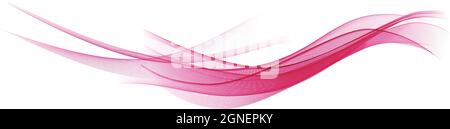 Abstract pink wave vector background. Stock Vector