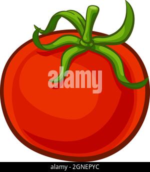 Tomato Vegetable Cartoon Food Drawing Stock Vector