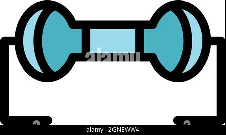 Safety resistor icon. Outline safety resistor vector icon color flat isolated Stock Vector